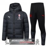 Set Completo Chaqueta De Algodon AC Milan 2023-24 Nero