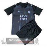 Olympique de Marseille Set Completo Bambino Maglia Calcio Portiere 2021-22 Blu
