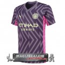 Thailandia Maglia Calcio Portiere Manchester City 2023-24 Purpureo