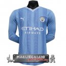 Tailandia Home Giocatori Manica Lunga Maglia Calcio Manchester City 2023-24