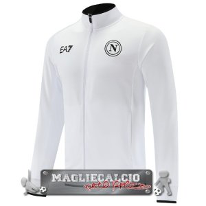 Napoli Bianco Giacca Lunga Zip 2023-24