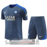 Formazione Set Completo Inter Milan 2024 2025 Grigio Blu