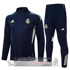 Set Completo Lunga Zip Giacca Bambino Real Madrid 2025 2026 Blu II Navy