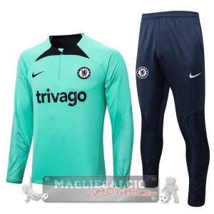 Chelsea Insieme Completo Verde Giacca 2022-23