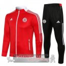 Bayern Monaco Insieme Completo rosso nero bianco Giacca 2021-22