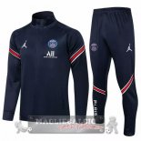 Paris Saint Germain Insieme Completo Blu Navy Bambino Giacca 2021-22