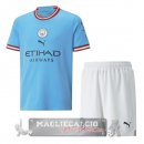 Manchester City Set completi Bambino Maglia Calcio Home 2022-23