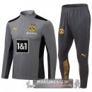 Borussia Dortmund Insieme Completo I Grigio Navy Giacca 2021-22