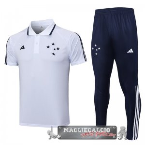 Cruzeiro Bianco Set Completo Maglia POLO 2023-24