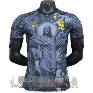 Thailandia speciale Giocatori Maglia Calcio Brasile 2024 Grigio
