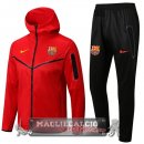 Barcellona Insieme Completo Rosso Nero Felpa Cappuccio 2022-23