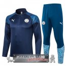 Manchester City Insieme Completo Blu Navy Felpa Da Allenamento 2023-24