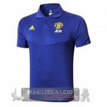 Manchester United Blu Maglia POLO 2019-20