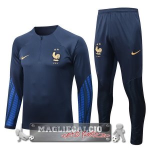 Francia Insieme Completo Blu Navy Giacca 2022-23
