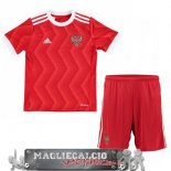 Russia Set Completo Bambino Maglia Calcio Home EURO 2017
