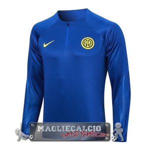 Inter Milan Blu Giallo Felpa Da Allenamento 2023-24