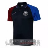 Barcelona Nero Rosso Blu Maglia POLO 2021-22