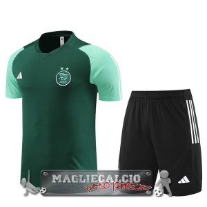Formazione Bambino Set Completo Maglia Algeria 2023 Verde Nero
