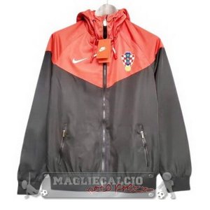 Croacia Rosso Nero Giacca A Vento 2022-23
