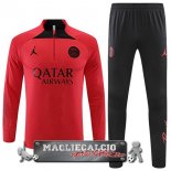 Paris Saint Germain Insieme Completo Bambino Rosso Nero Felpa Cappuccio 2022-23