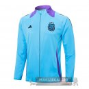 Set Completo Lunga Zip Giacca Argentina 2024 Blu Purpureo