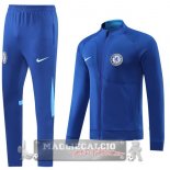 Chelsea Insieme Completo Blu Felpa Cappuccio 2022-23