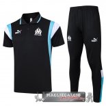 Set Completo POLO Marsella 2023-24 Blu Navy Bianco