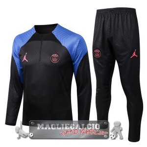 Paris Saint Germain Insieme Completo Nero Blu Giacca 2022-23