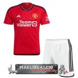 Home Maglia Calcio Set Completo Uomo Manchester United 2023-24