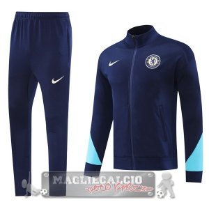 Set Completo Lunga Zip Giacca Chelsea 2024 2025 Blu Navy