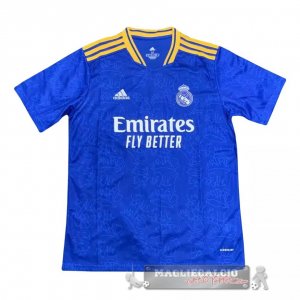 Real Madrid Formazione Maglia Calcio 2021-22 Blu Giallo
