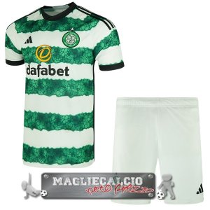 Home Maglia Calcio Set Completo Uomo Celtic 2023-24
