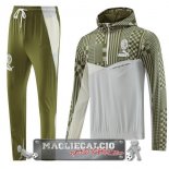 Set Completo Giacca a vento AC Milan 2023-24 Verde Grigio