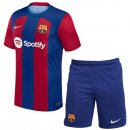 Home Maglia Calcio Set Completo Uomo Barcellona 2023-24