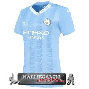 Manchester City Donna Maglia Calcio Home 2023-24