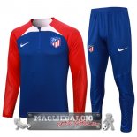 Atletico Madrid Insieme Complet Blu Rosso Rosa Felpa Da Allenamento 2023-24