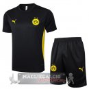 Set Completo Maglia Formazione Borussia Dortmund 2024 2025 Nero Giallo