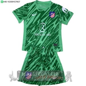 Portiere Set Completo Bambino Atlético Madrid 2024 2025 Verde