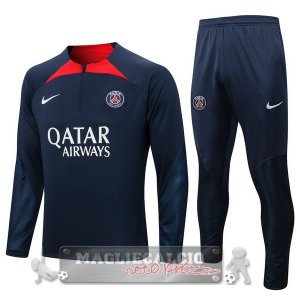 Paris Saint Germain Insieme Completo Blu Navy Rosso Giacca 2022-23