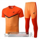 Formazione Set Completo Maglia Calcio Nike 2022-2023 Arancione II Navy