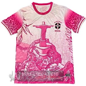 Thailandia Speciale Maglia Brasile 2026 Rosa Bianco