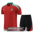 Formazione Set Completo Portogallo 2024 Rosso Nero