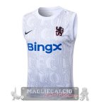 Chelsea Maglia Formazione Senza Maniche 2025 2026 Bianco Blu Chelsea Maglia Formazione Senza Maniche 2025 2026 Bianco Blu
