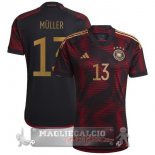 13 Müller Away Maglia Calcio Germania Coppa del Mondo 2022
