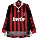 Home Manica Lunga Maglia Calcio AC Milan 2009-2010