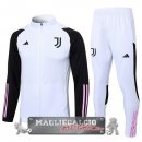 Juventus Insieme Completo Bianco Nero Giacca Lunga Zip 2023-24