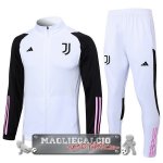 Juventus Insieme Completo Bianco Nero Giacca Lunga Zip 2023-24