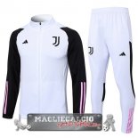 Juventus Insieme Completo Bianco Nero Giacca Lunga Zip 2023-24