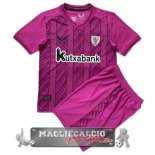 Athletic Bilbao Set Completo Bambino Maglia Calcio Portiere 2023-24 Purpureo