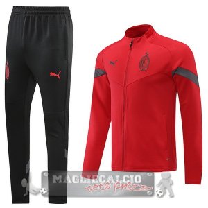 AC Milan Insieme Completo Nero Rosso Giacca 2022-23